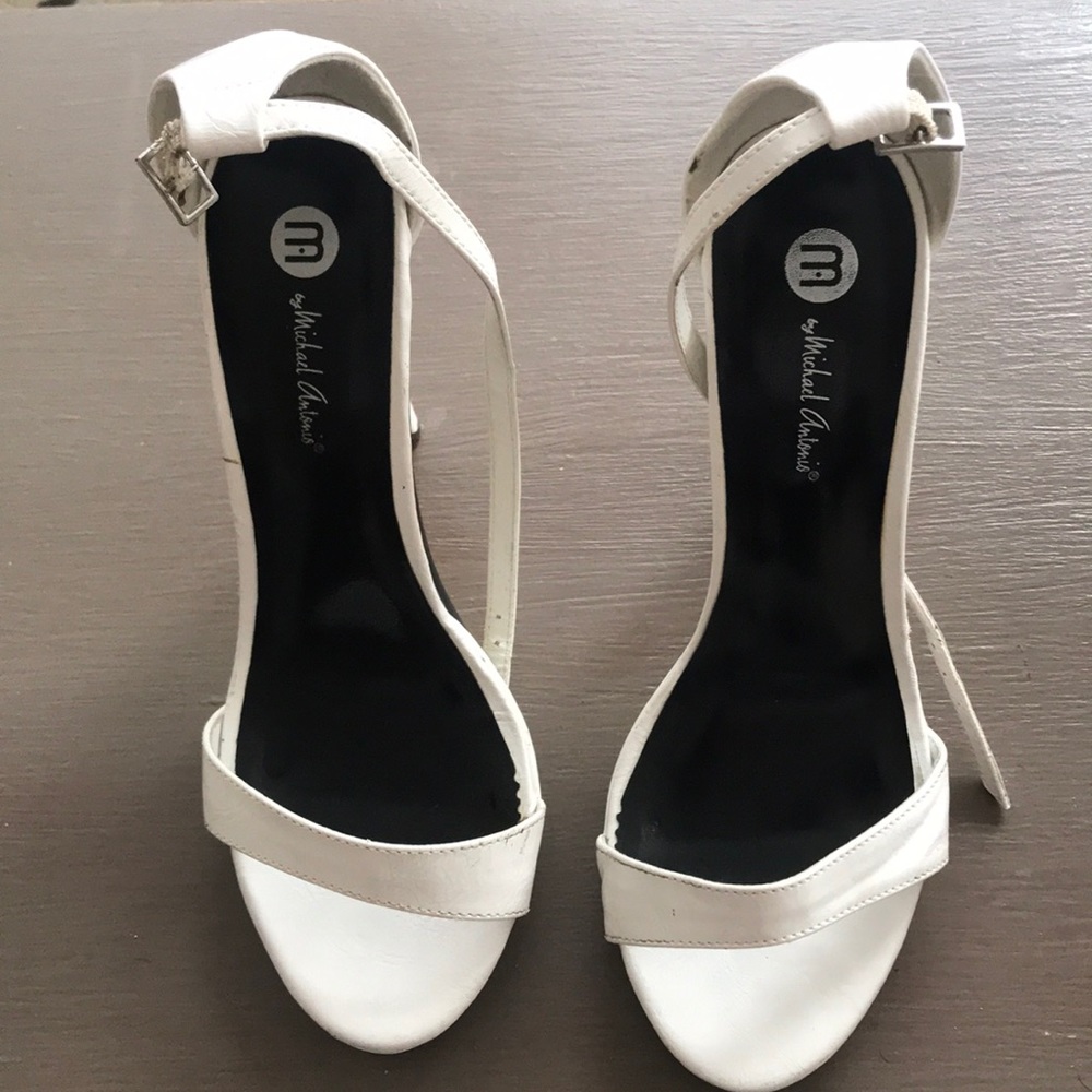 White Michael Antonio heels